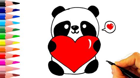 kalpli panda çizimi